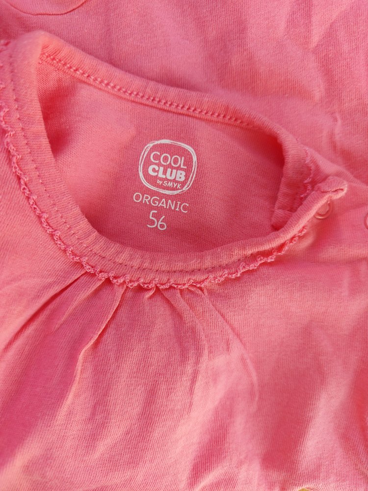 korallenroter Jumper / kurzärmliger Strampler Under the sea, Gr.56