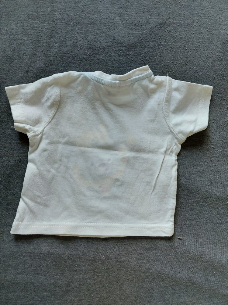 weißes Babytshirt mit kleiner Maus cutie pie