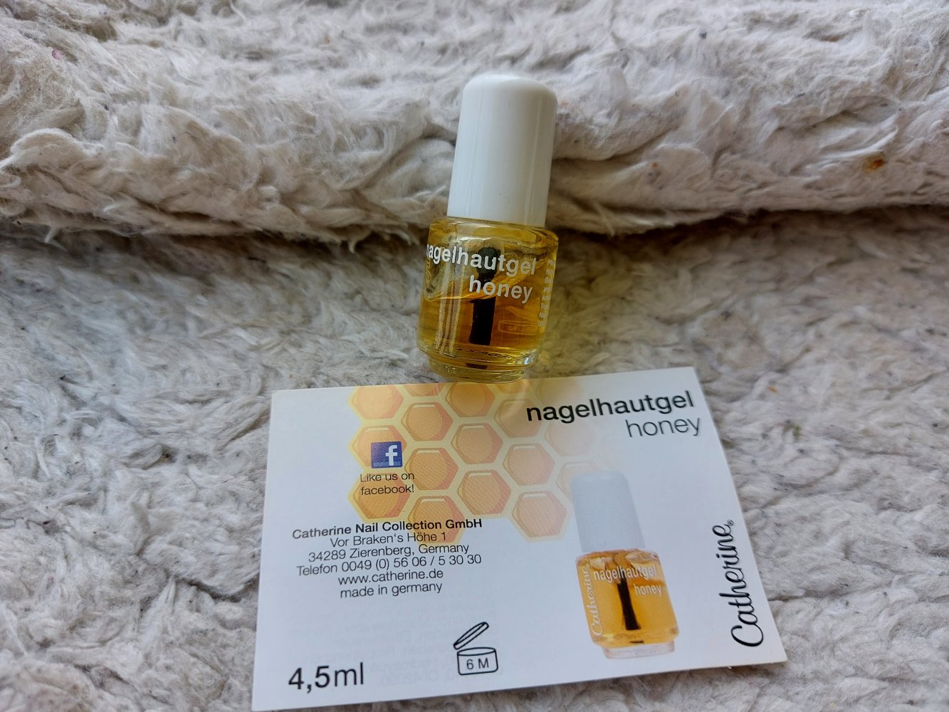 Set: Nagelhautgel Honey und Top Coat von Catherine Nail Collection