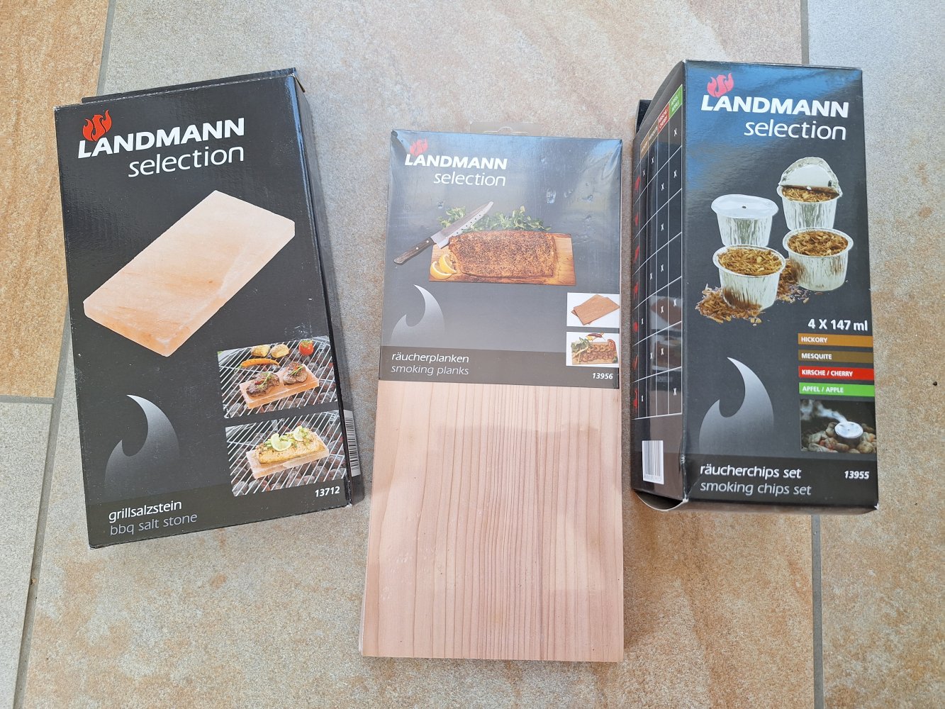 Landmann Selection Grillzubehör Räucherplanken Salzstein