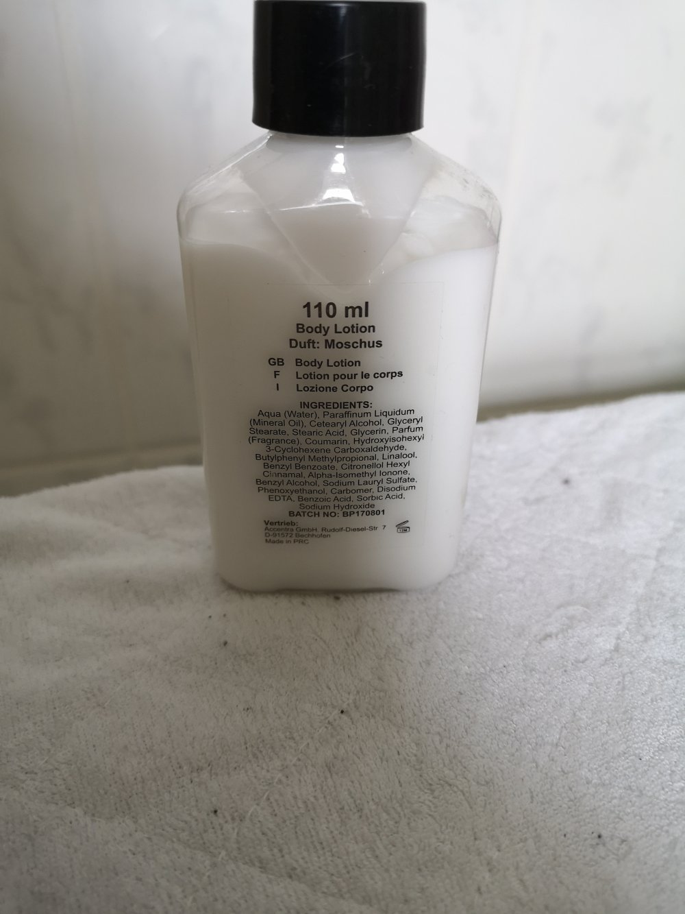 Body Lotion Luxury Collection for men Moschusduft