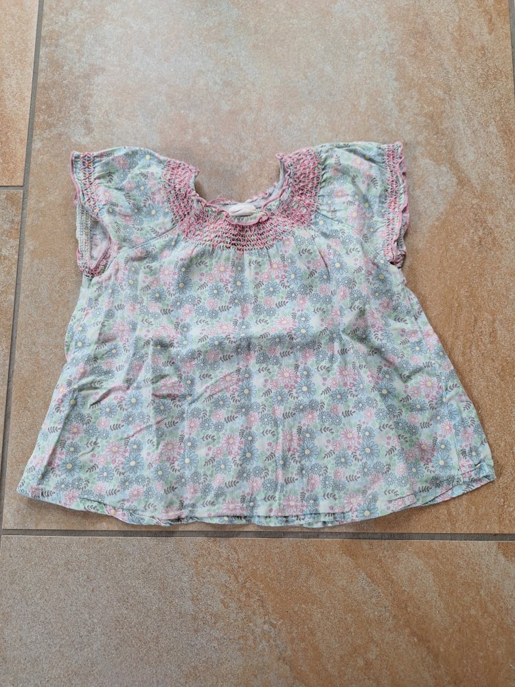 Sommershirt mit Blumen, Gr. 74