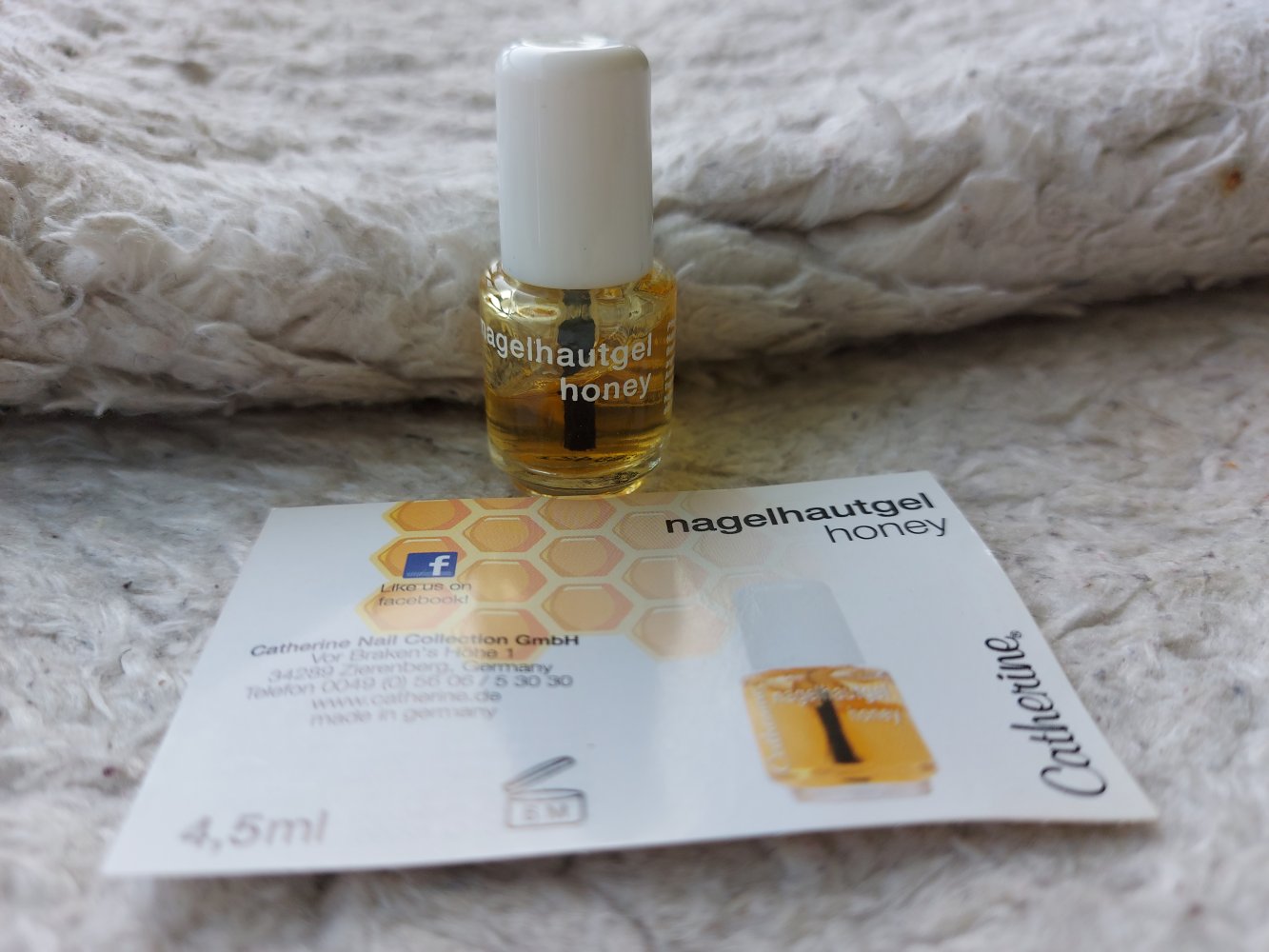 Set: Nagelhautgel Honey und Top Coat von Catherine Nail Collection
