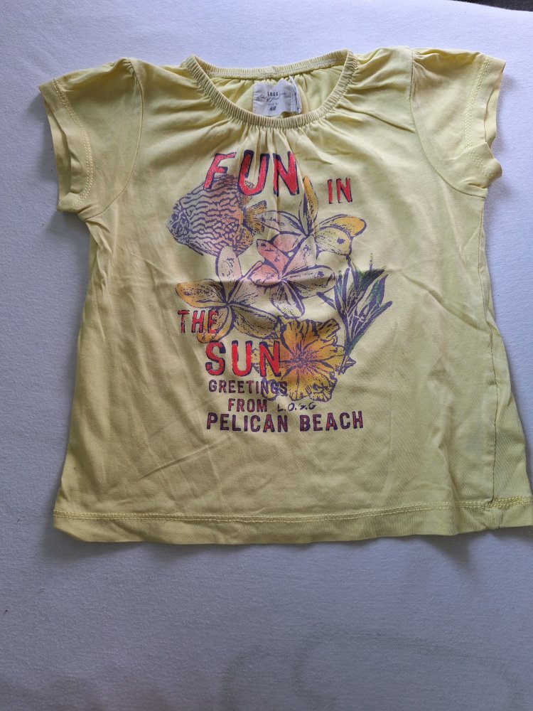Sonnengelbes Sommer-T-Shirt, Gr. 86