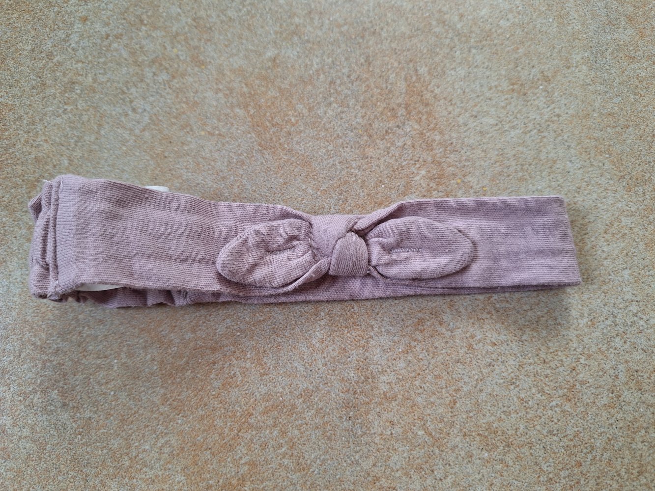 altrosa Haarband mit Schleife