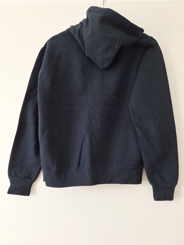 Dunkelblauer Hoodie, Gr. M Keep calm and carry on