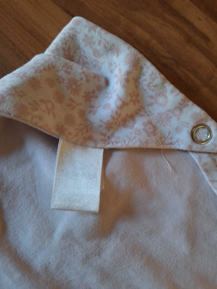 Dreieckstuch/Halstuch mit altrosa Blümchenmuster