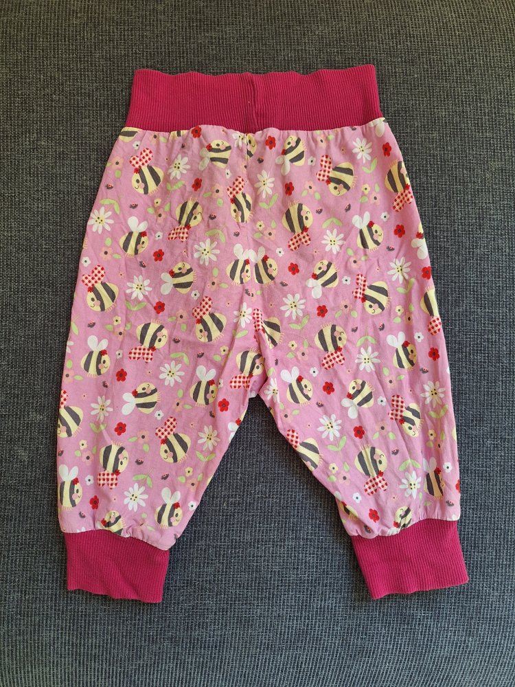 pinke Pumphose mit Bienen / Sommerhose selfmade