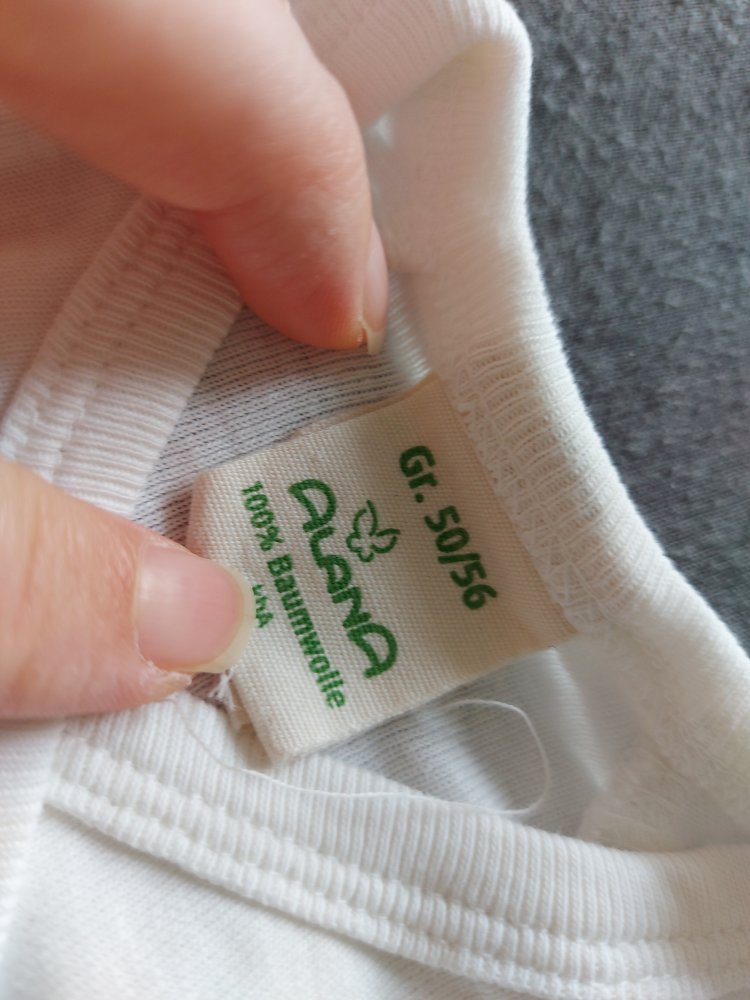 weißer Langarm-Wickelbody Gr. 50/56 geschlechtsneutral / unisex