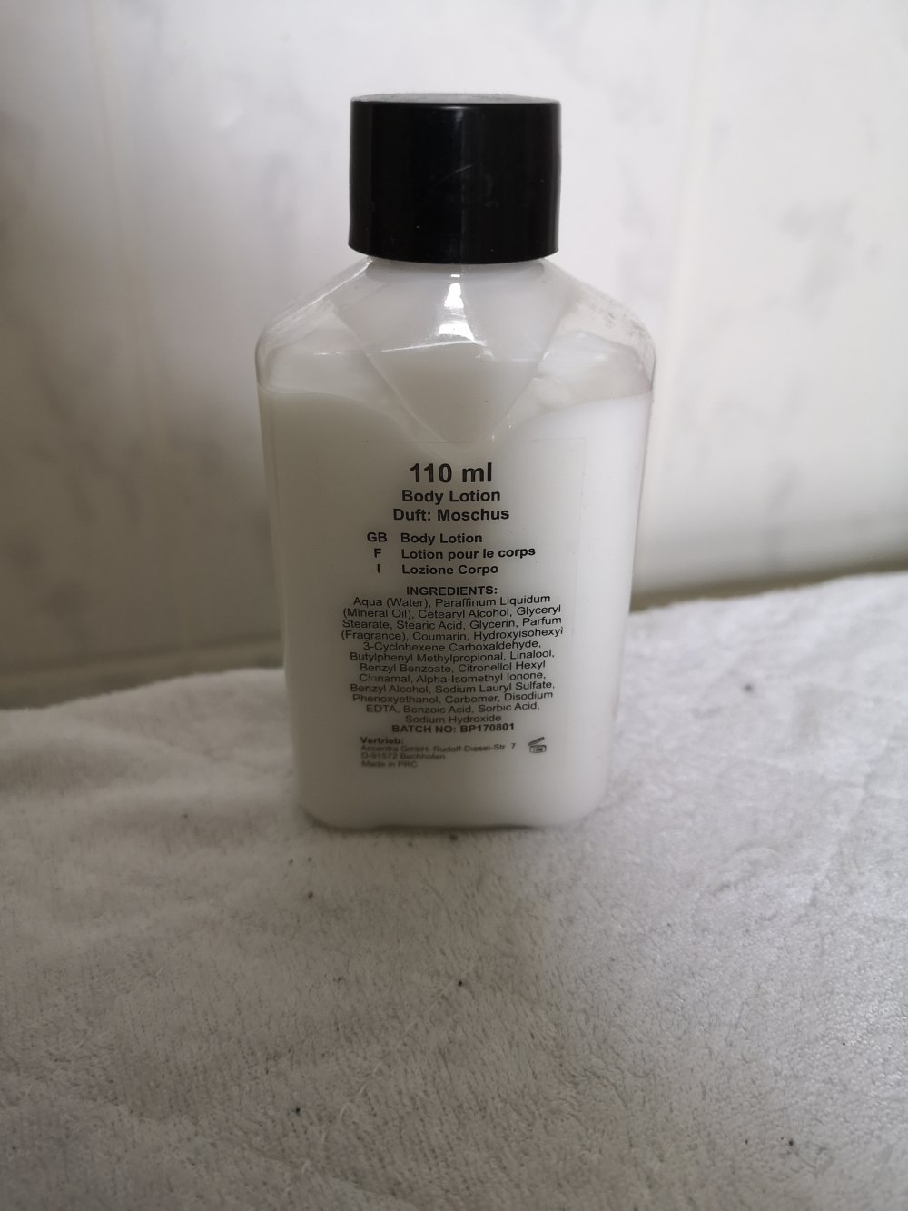 Body Lotion Luxury Collection for men Moschusduft