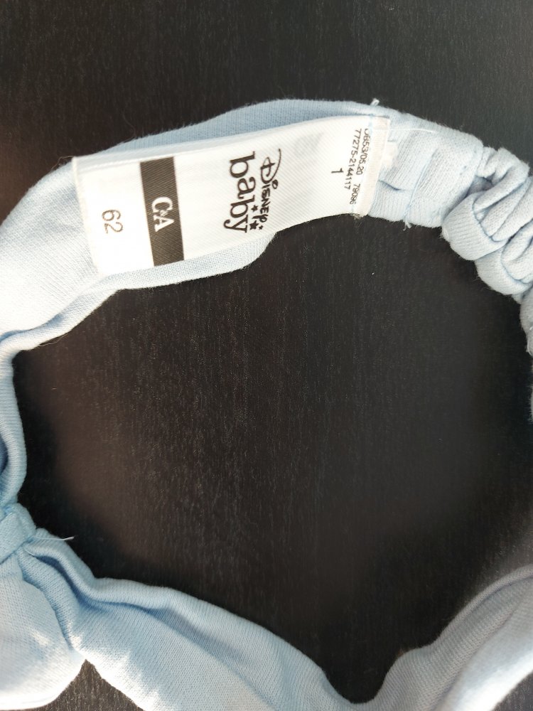 blaues Haarband / Haarschleife Gr. 62