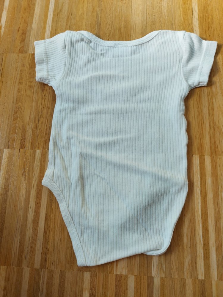 weißer Kurzarmbody Gr. 50/56 best friends