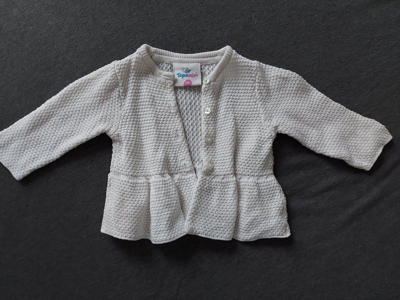 Süßes weißes Strickjäckchen, Gr. 56