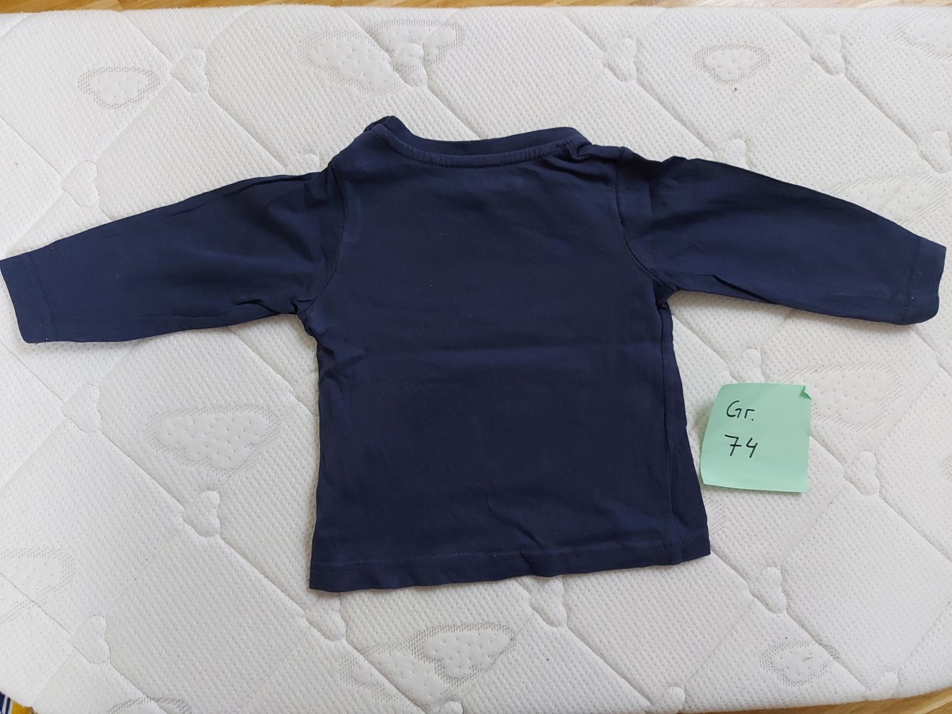 langärmliger dunkelblauer Babypullover Super monster save the day Gr. 74