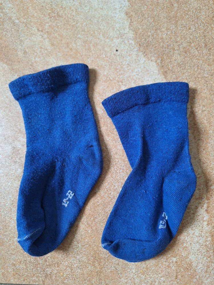 blaue Socken 19-22