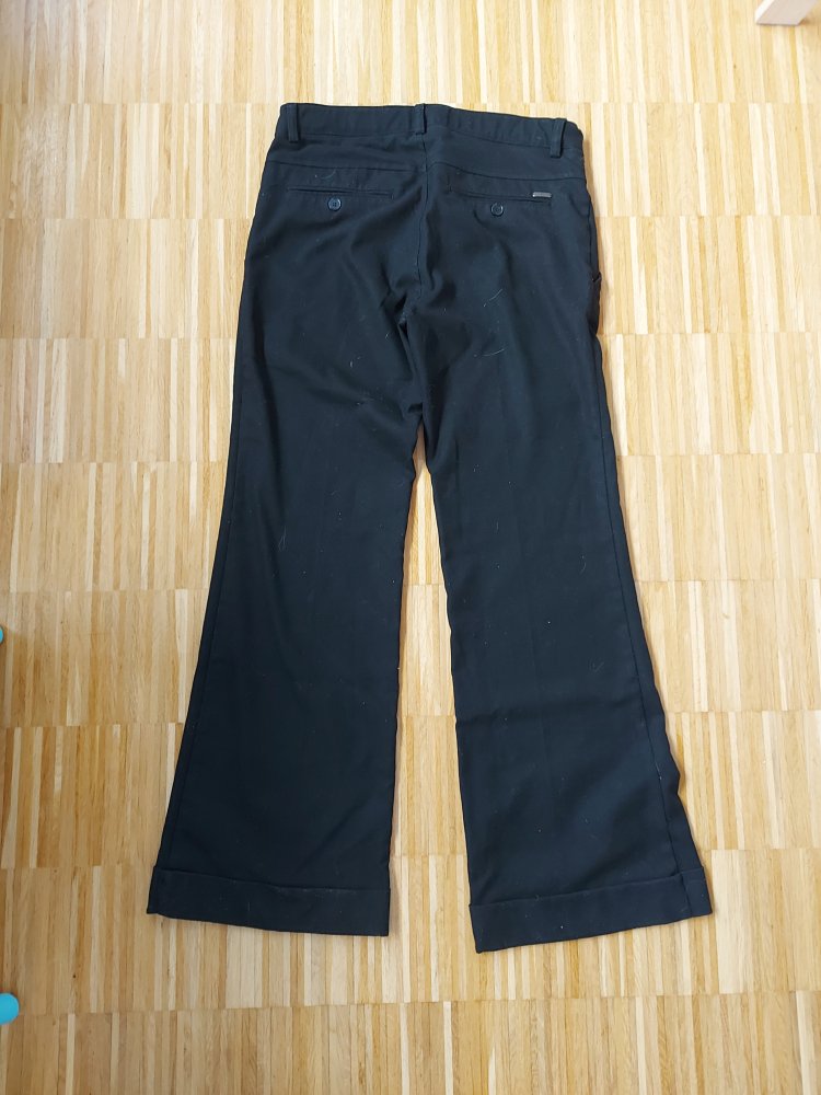 schwarze Esprit-Umstandshose Gr. 36 Stoffhose
