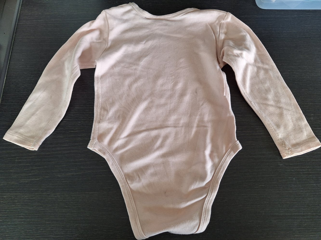 Rosa Langarmbody mit Bambi Rehkitz Gr. 86/92