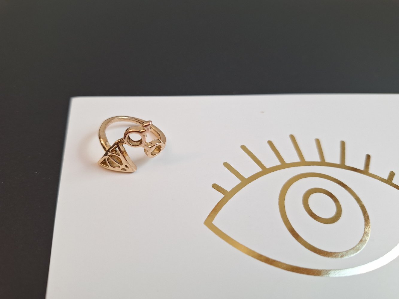 goldfarbener Harry Potter Ring 1.6 cm