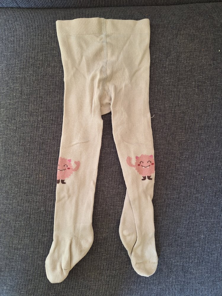 Rosa Monsterstrumpfhose Gr. 86/92