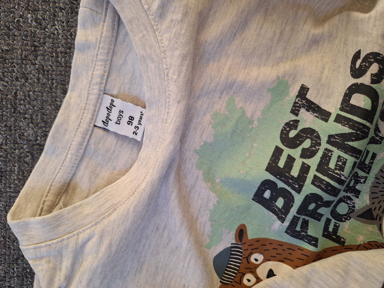 helles Langarmsweatshirt best friends forever, Gr. 98