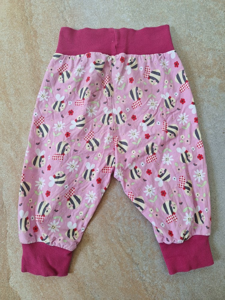 pinke Pumphose mit Bienen / Sommerhose selfmade