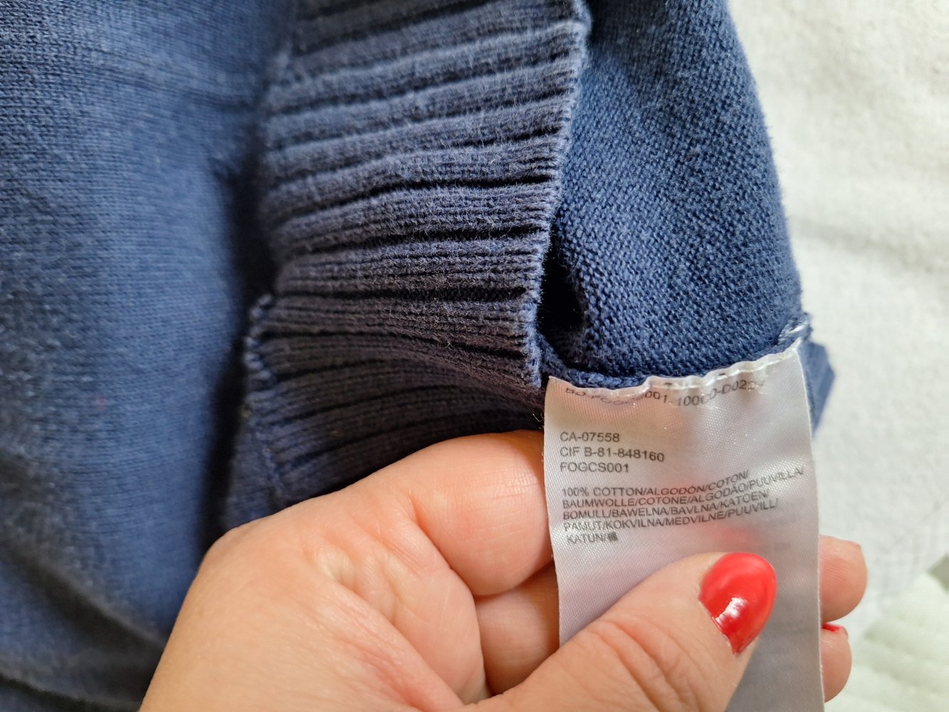 dunkelblaue Strickjacke von Mexx