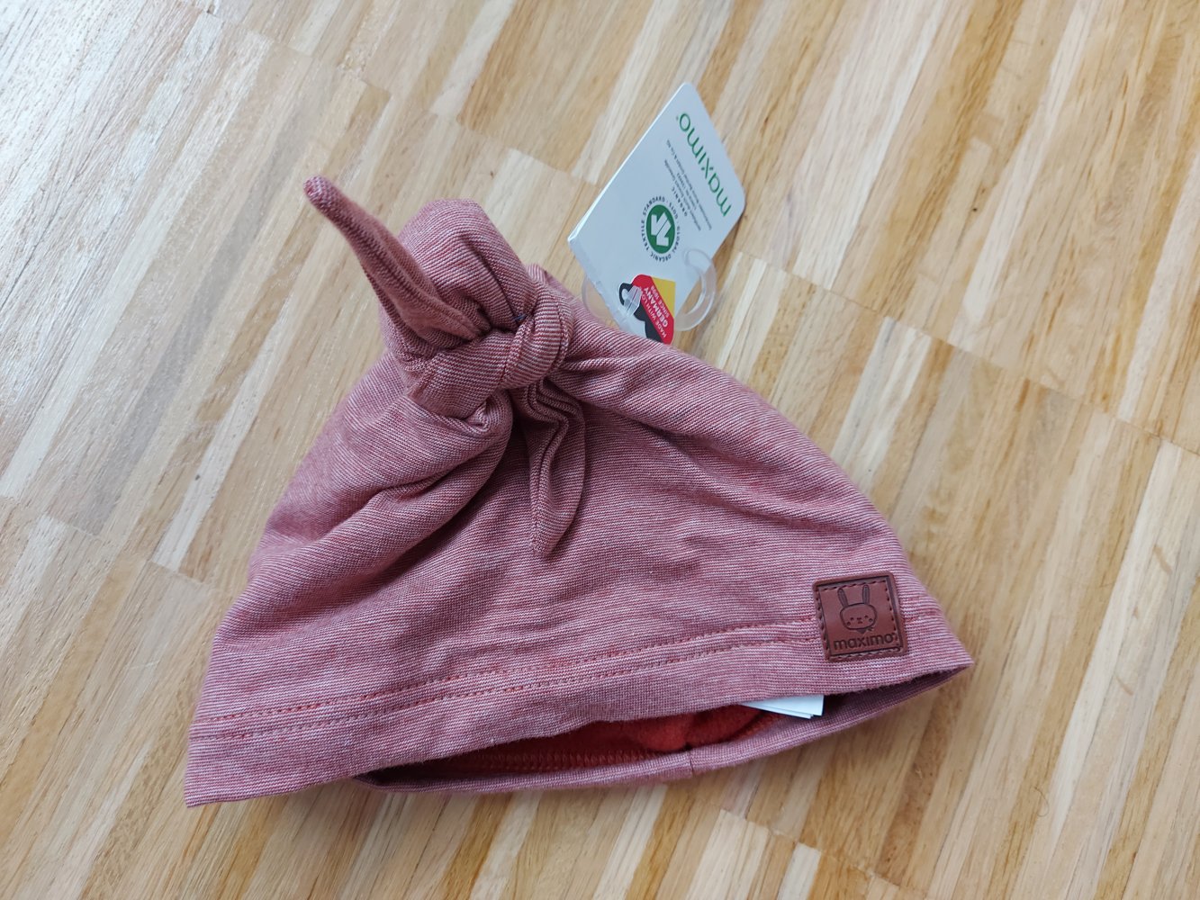 wunderschöne NEUE rote Knotenmütze/Turban von maximo Gr. 45