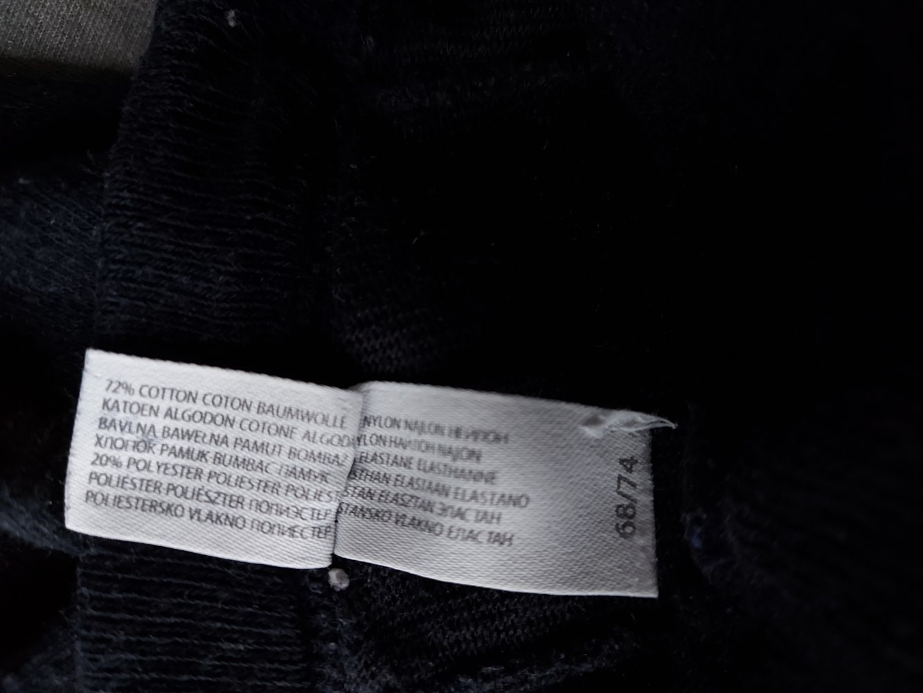 dunkelblaue Babystrumpfhose, Gr. 68/74