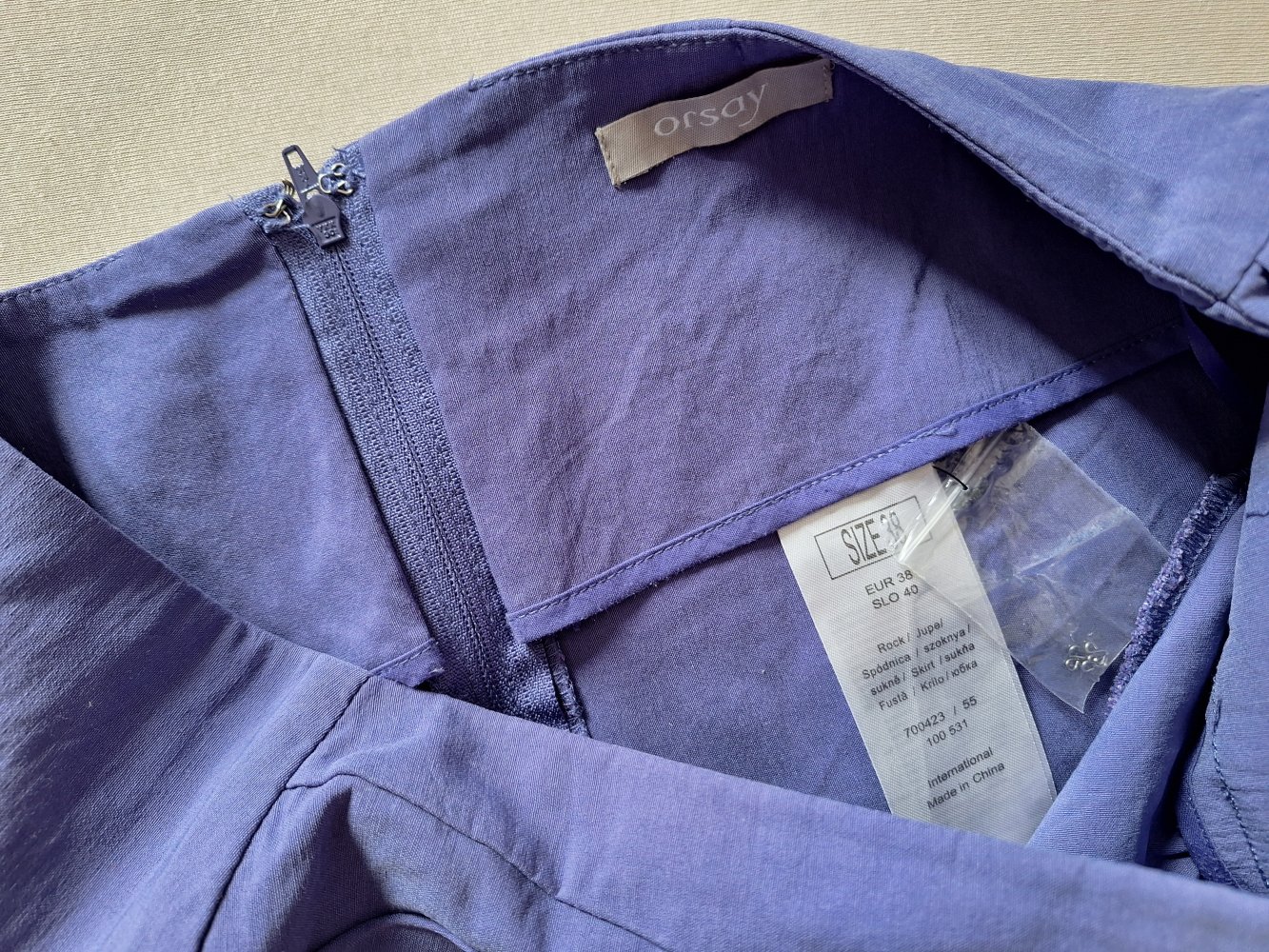 lilafarbener Bürorock / pencil skirt Gr. 38