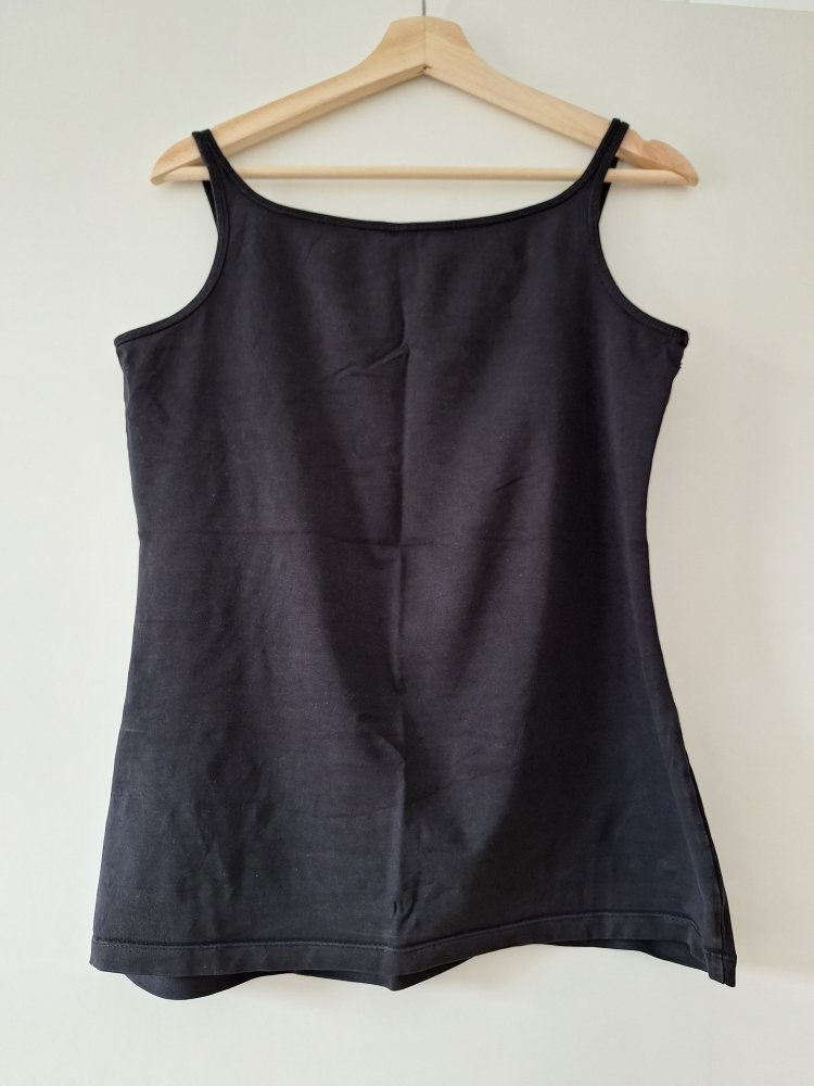 Bequemes schwarzes Tanktop Gr. L