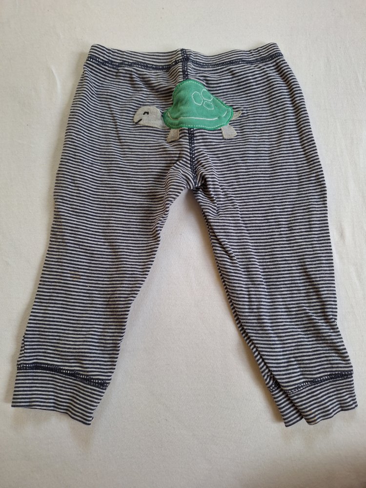 Blau weiß gestreifte Hose, Gr 80 / 12 Monate