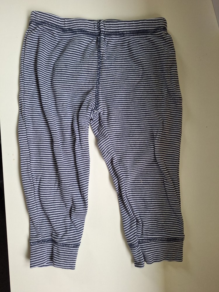 Blau weiß gestreifte Hose, Gr 80 / 12 Monate