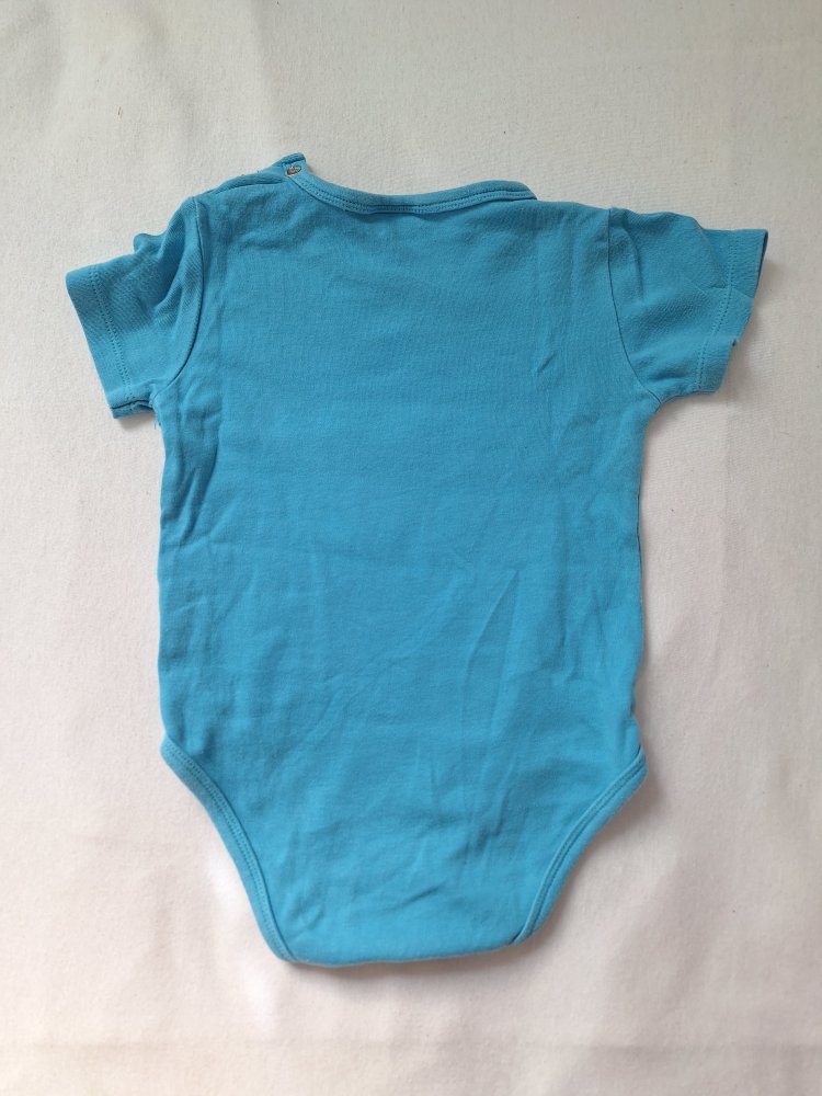 blauer Kurzarmbody mit süßem Winnie-Pooh-Print, Gr. 86/92