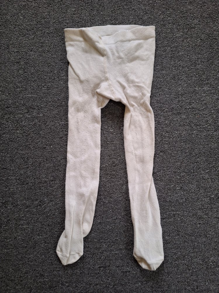 Cremefarbene Strumpfhose Gr. 86/92