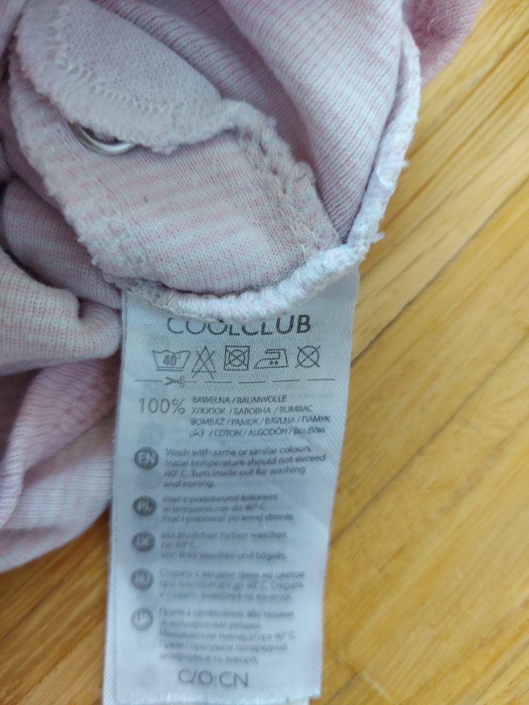 rosa Langarm-Wickelbody welcome little one Gr. 68