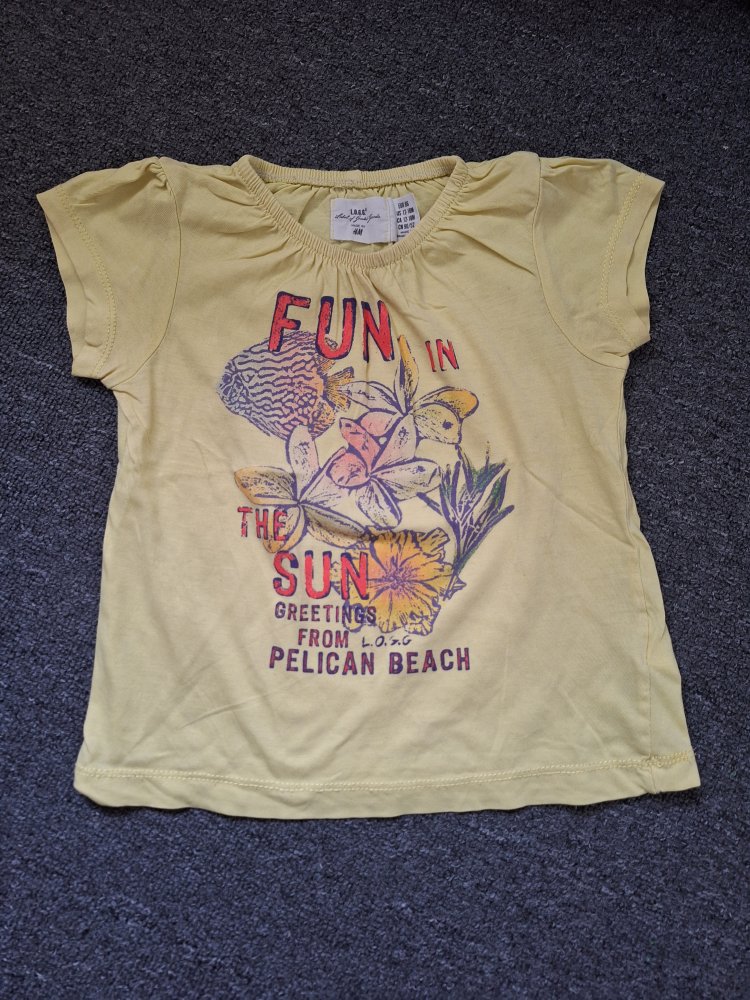 Sonnengelbes Sommer-T-Shirt, Gr. 86