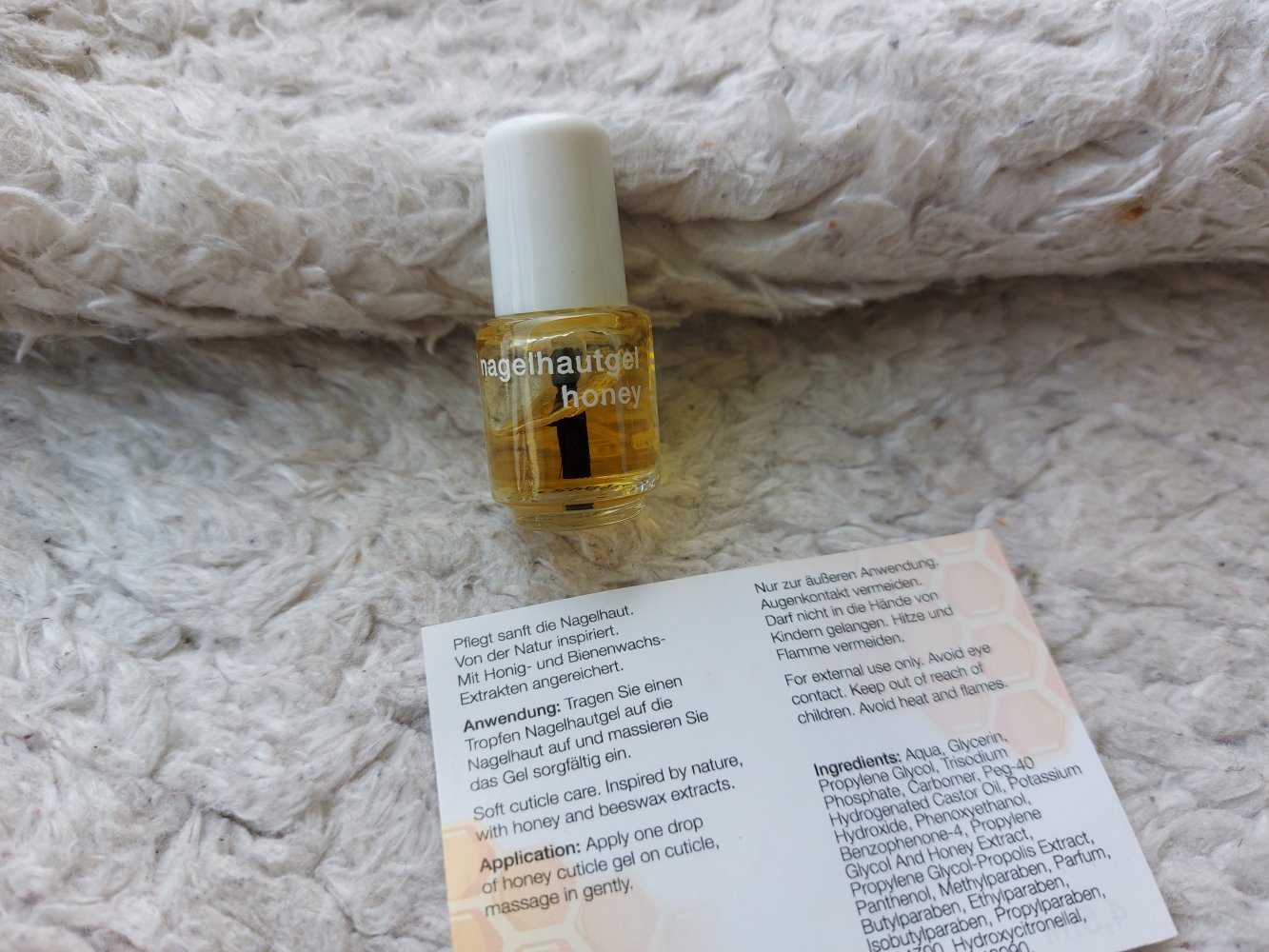 Set: Nagelhautgel Honey und Top Coat von Catherine Nail Collection