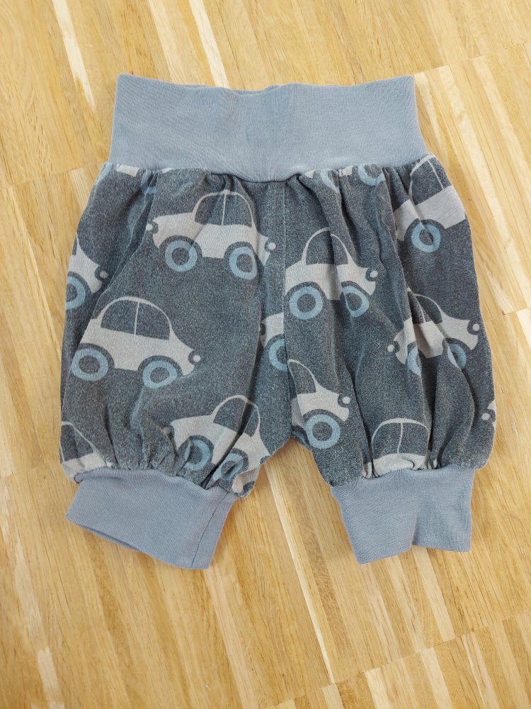 braune Babyschlupfhose mit Autos / Schlupfhose