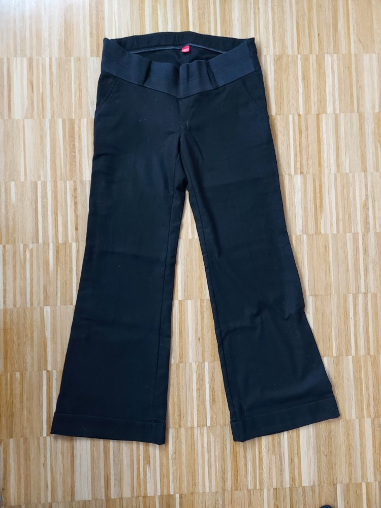 schwarze Esprit-Umstandshose Gr. 36 Stoffhose