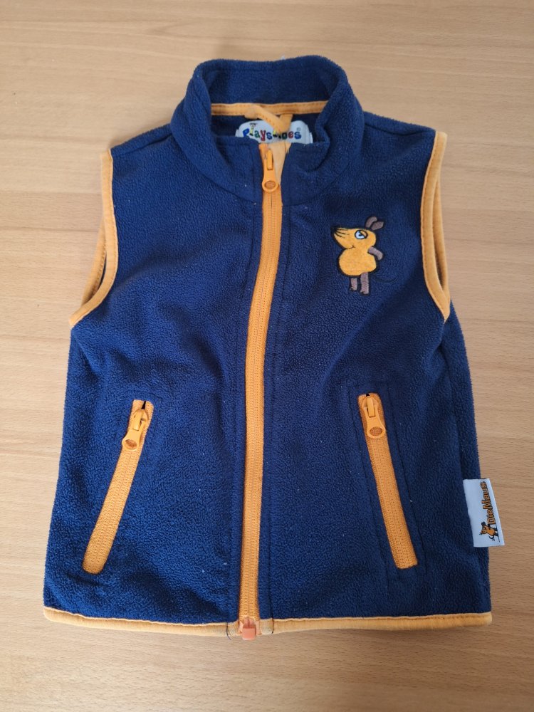Dunkelblaue Fleece-Weste Die Sendung mit der Maus, Gr. 80