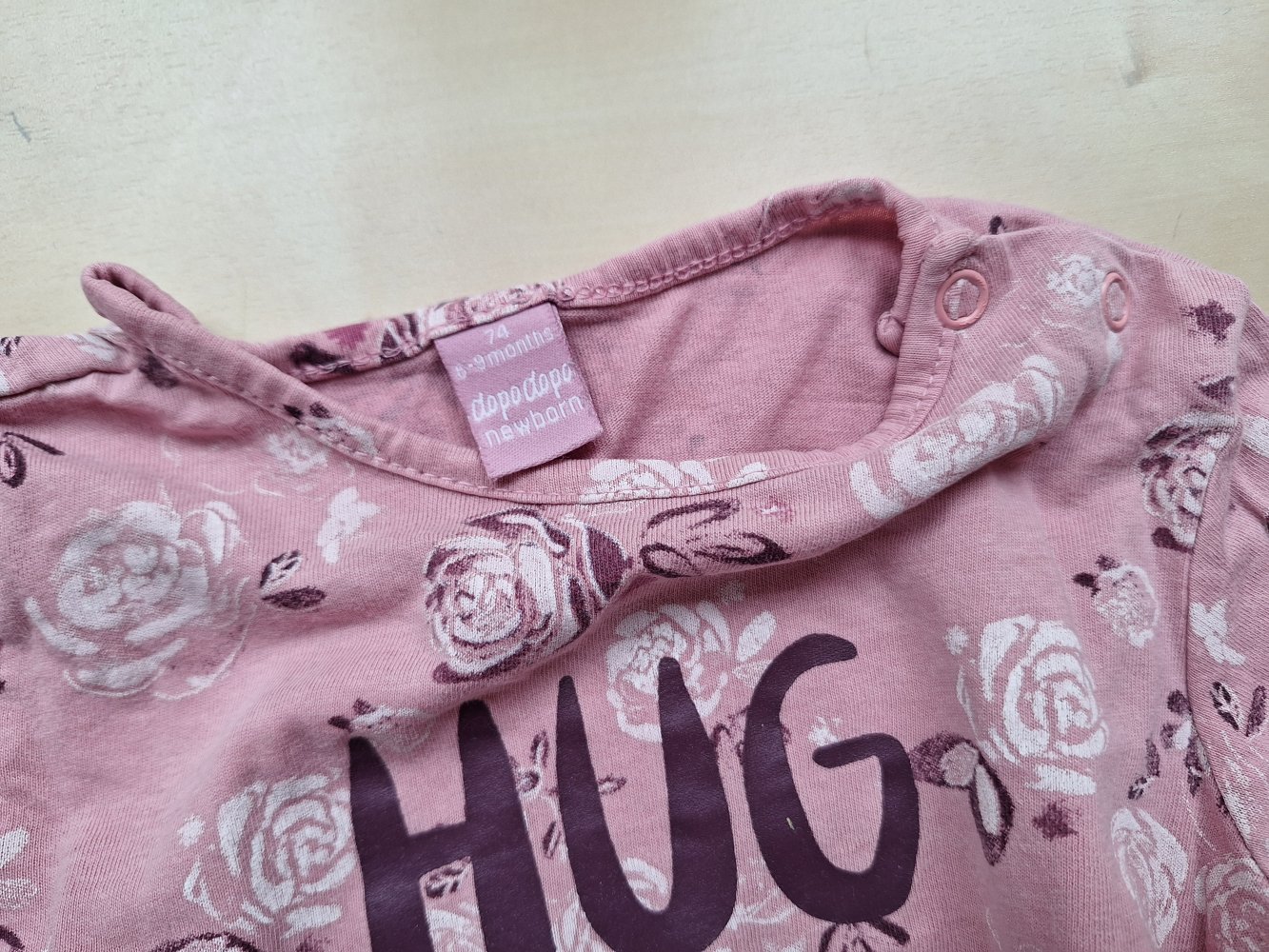 Rosa / pinkes Langarmsweatshirt Hug Me Gr. 74