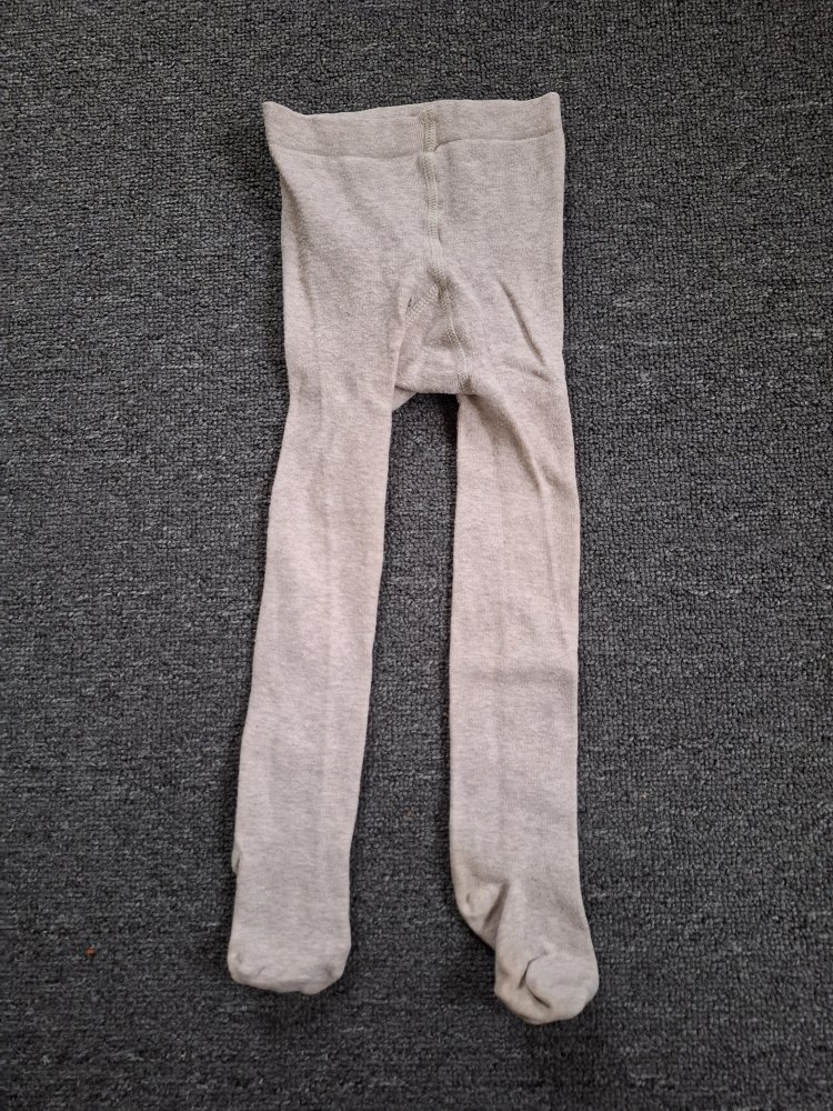 Beigefarbene Strumpfhose Gr. 86/92 cremefarben