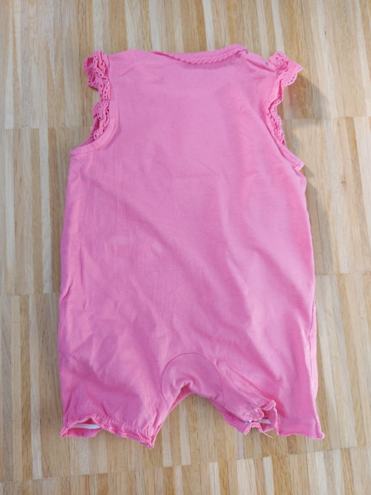 korallenroter Jumper / kurzärmliger Strampler Under the sea, Gr.56