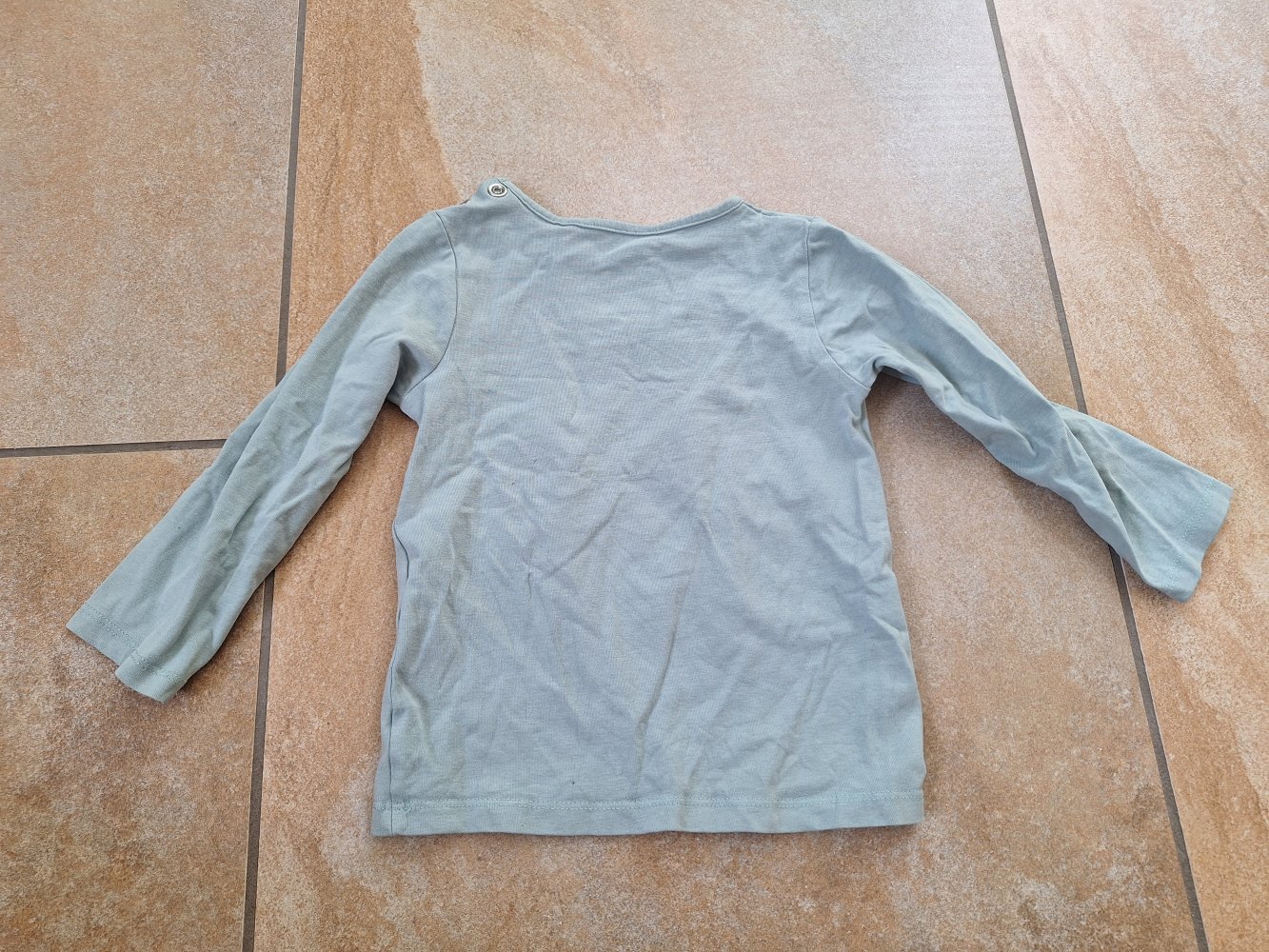 Türkises herbstliches Langarm-Sweatshirt, Gr. 92