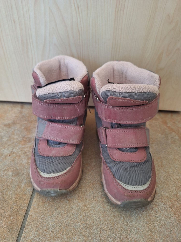 Gefütterte rosa Winterstiefel Gr. 23
