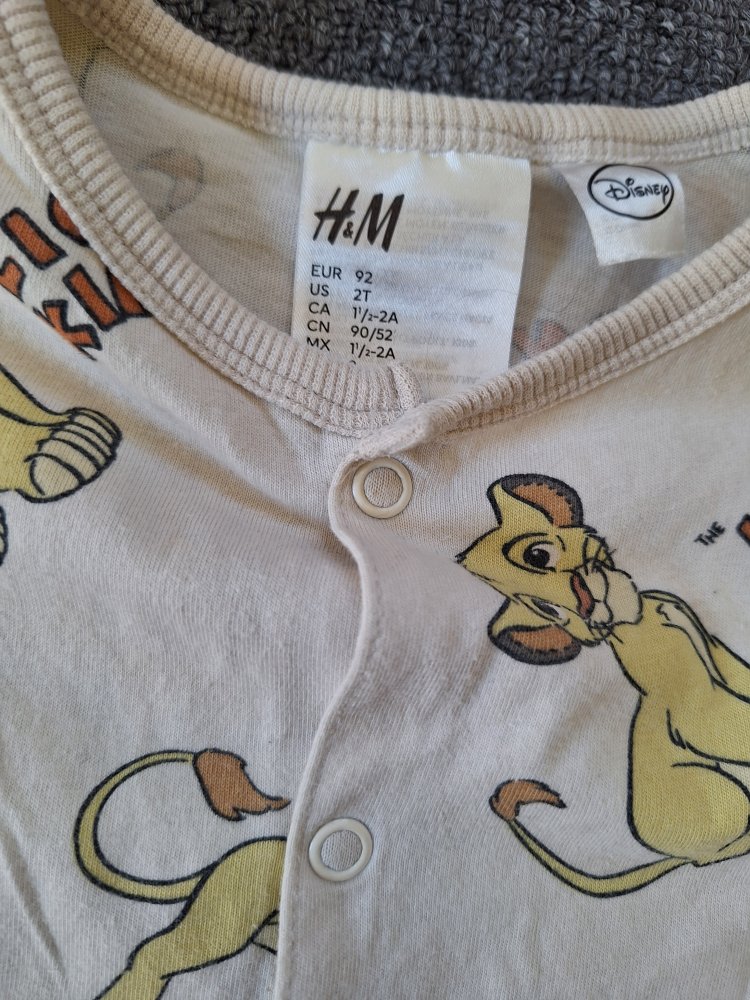 kurzer Pyjama/ Schlafanzug Gr. 92 König der Löwen Lion King unisex Simba