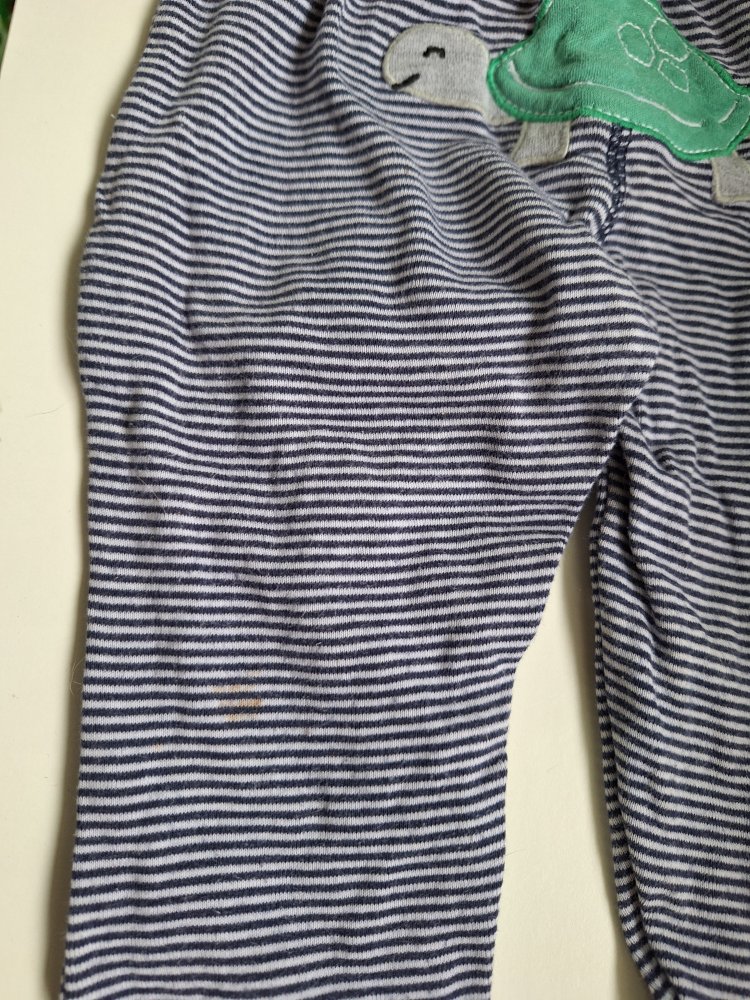 Blau weiß gestreifte Hose, Gr 80 / 12 Monate