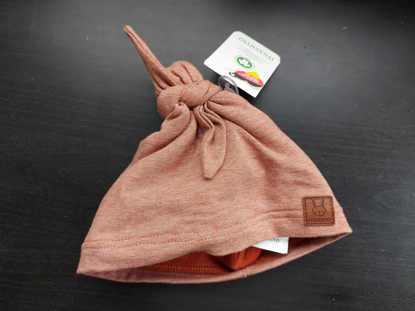 wunderschöne NEUE rote Knotenmütze/Turban von maximo Gr. 45