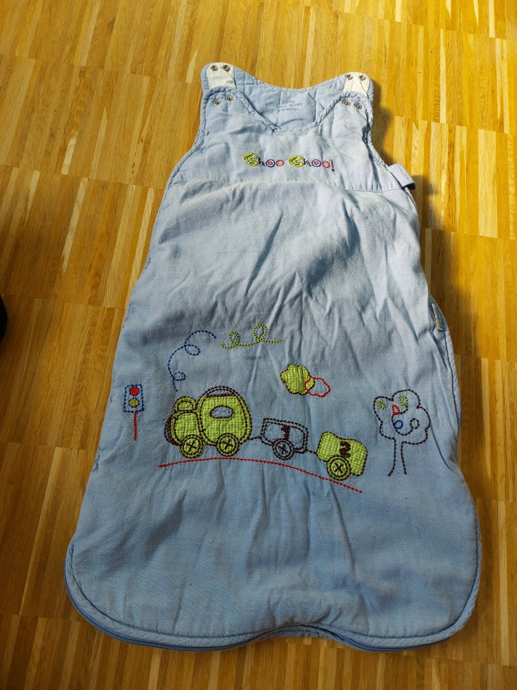 blauer Babyschlafsack 70 cm, 0-6 Monate 2.5 Tog Ganzjahresschlafsack