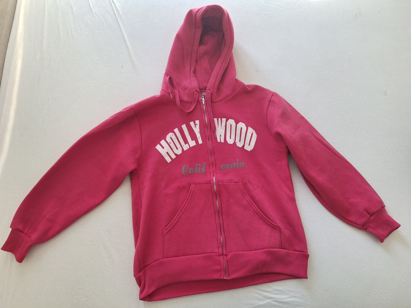 pinke Hollywood California Kapuzenjacke / Hoodie Gr. XS (barbiepink)